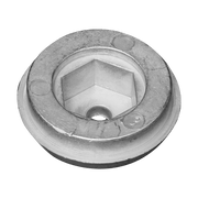Magnesiumanod Sidepower - Sleipner propeller nut Ø45 H.20 - AnodeFactory